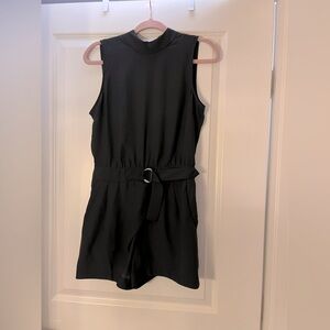 Black short romper